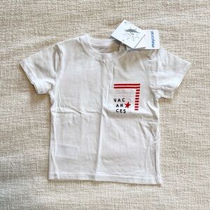 NWT Mayoral 24 Months White Kids T-Shirt with Red Accents